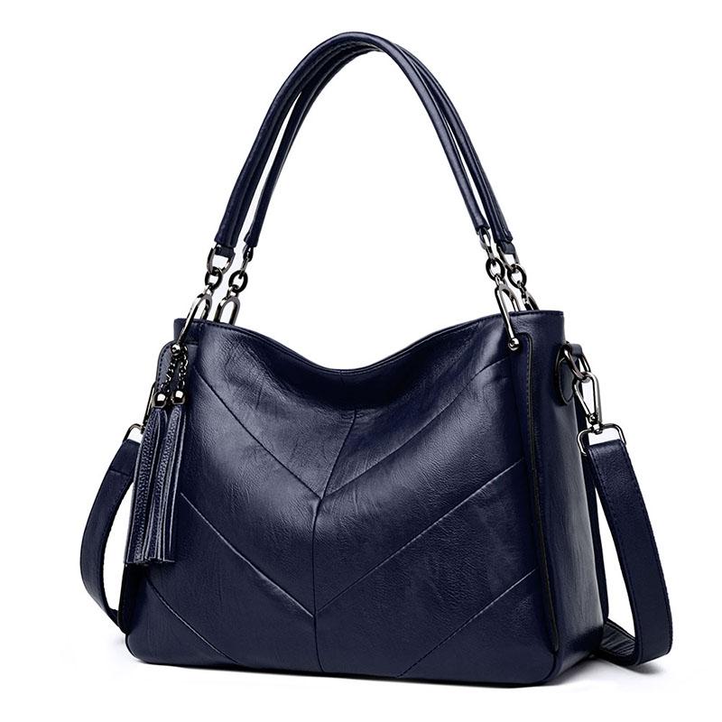 Middle-aged Mom Bags Female 2019 New Style Handbag Glorious Versatile Genuine Leather Large Capacity Womens Crossbody Bag