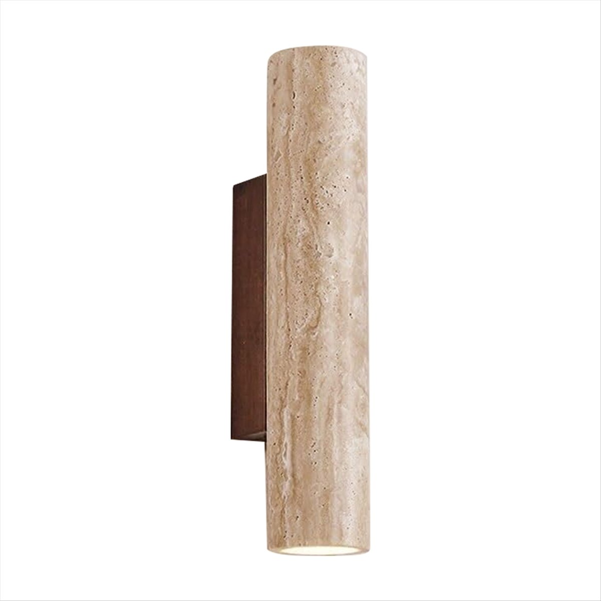 (LAA1) LED Wall Light Modern Simple Natural Yellow Travertine Wall Light with Up and Down Light for Bedroom Living Room Hallway