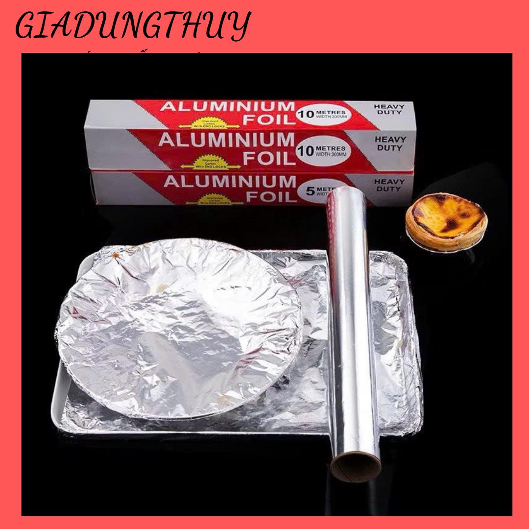 Giấy bạc nướng thực phẩm dùng nồi chiên không dầu, nướng thịt cách nhiệt bọc thức ăn dài 5M