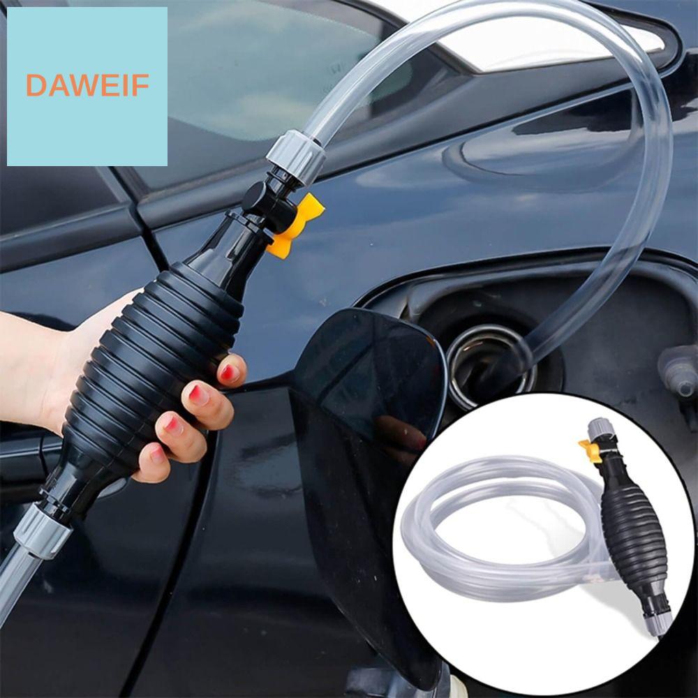DAWEIF Hướng dẫn sử dụng Bơm dầu khí cầm tay An toàn Phổ thông Bơm ống xi phông chạy xăng Ống hút bình nhiên liệu ô tô Với van dòng chảy Bơm nhiên liệu chuyển dầu Dầu