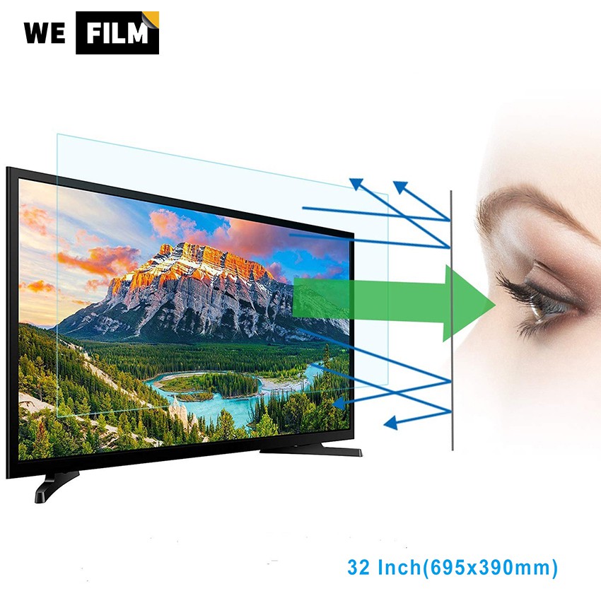 Filter Out Blue Light That Relieve Computer Eye Strain and Help You Sleep Better Anti Blue Light Screen Protector for 50 Inches TV