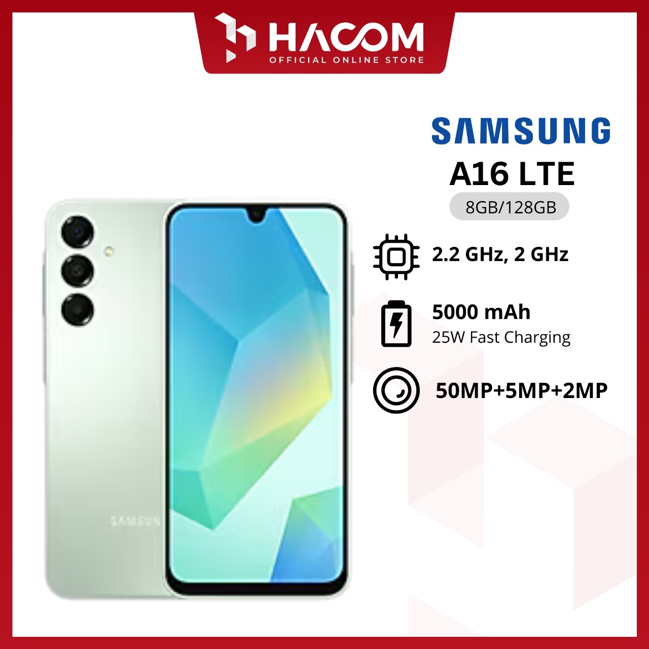 SAMSUNG A16 LTE 8/128 GB GARANSI RESMI Harga 2,999,000 rupiah*Gratis Ongkir