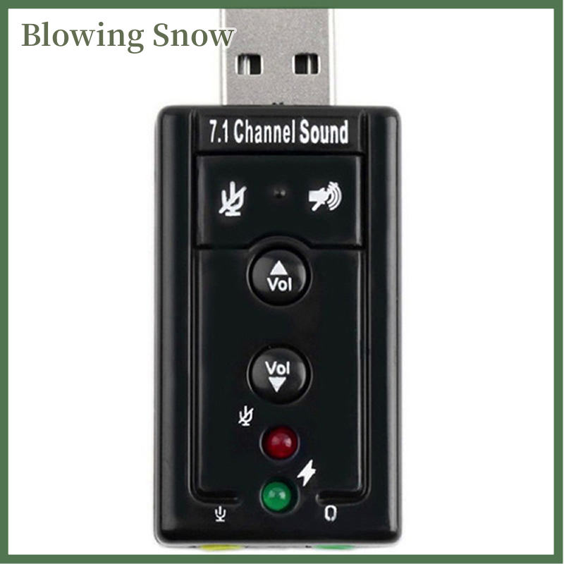 Blowing 7.1 Sound Card 3D Stereo USB Audio Adapter to Jack 3.5mm Laptop