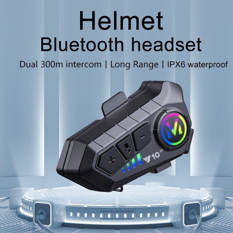Tai nghe mũ bảo hiểm Y10 Đi xe máy Bluetooth bên ngoài Giảm tiếng ồn chống nước Nút tai HiFI