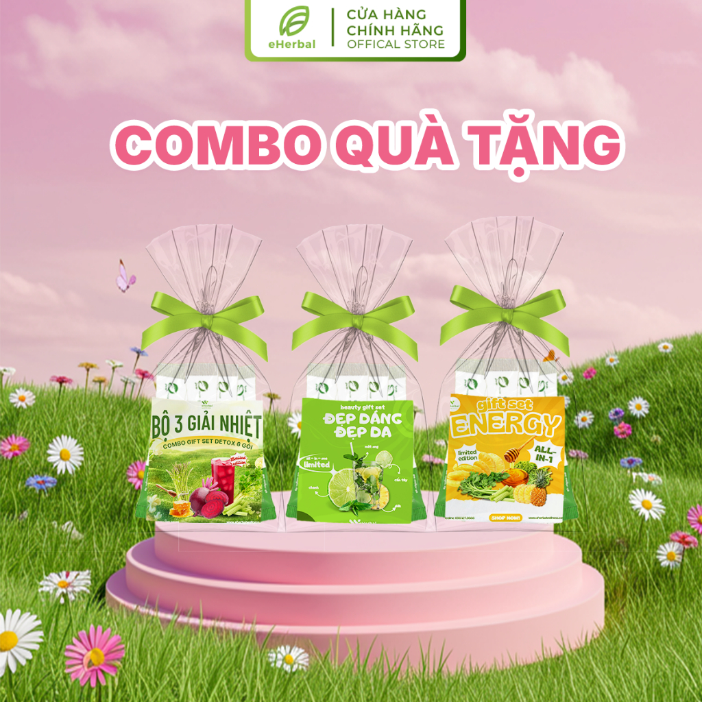 Combo Quà Tặng Hàng Dùng Thử Sản Phẩm Bột Rau Giải Nhiệt