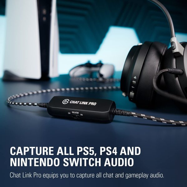 Elgato Chat Link Pro-Audio Adapter, for PS5, PS4, Nintendo Switch, Capture Voice Chat Singapore