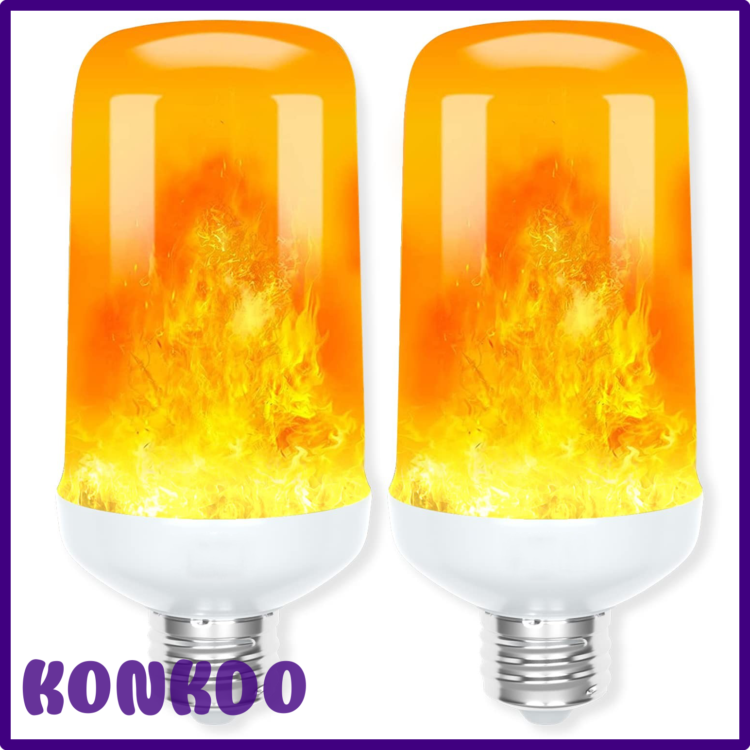 [Konkdo] LED-flammen lampen E27 E26 E14 B22 85-265V 220V 110V LED-flammen effekt FEUER glühbirne 12W flackernde Thi Đua dekor LED-lampe