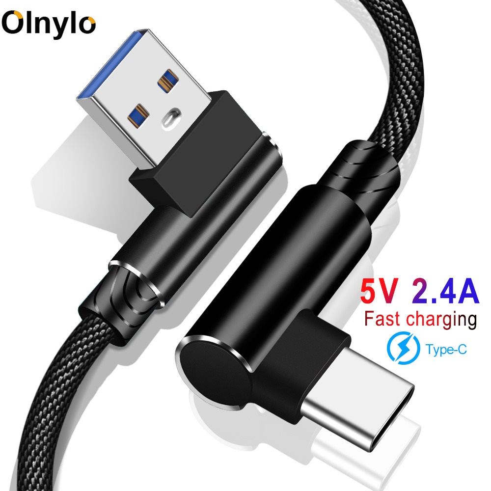 【best-selling digital products】☫❁❅ USB Type C Degree 2.4A Charging Type-c Data Cord usb-c For S21 P50 cable