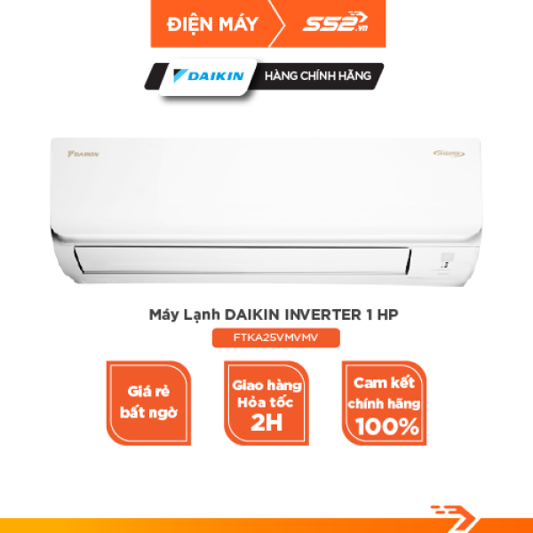Bảng giá Máy lạnh Daikin Inverter 1 HP FTKA25VMVMV - Bảo Hành Chính Hãng - Điện Máy S52