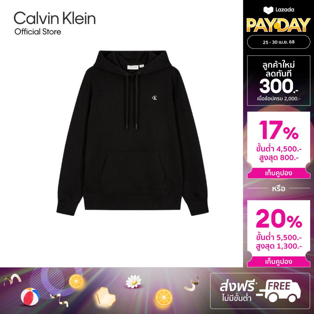 CALVIN KLEIN Women's Script Institutional Relax Hoodie Model J225493 BEH - Black ราคา 6,480 บาท*ส่งฟรี