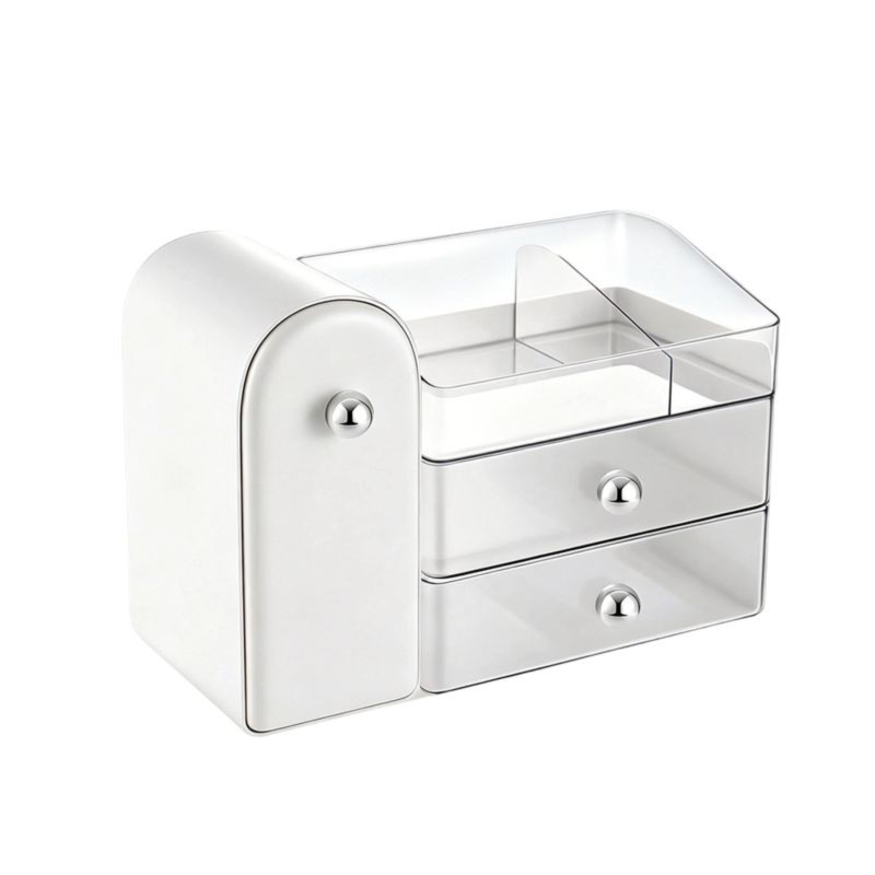 【Latest model】 Skincare and Makeup Organizer, Vanity Storage with Brushes, Large Bathroom Counter Space Saver Countertop ราคา 1,325 บาท*ส่งฟรี