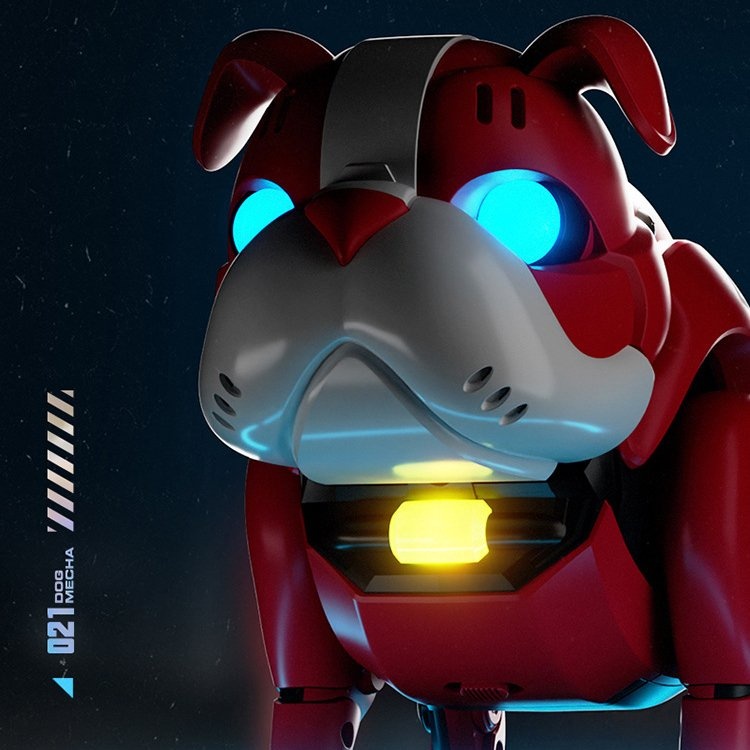 Đồ chơi chó robot bulldog điều khiển bằng tiếng vỗ tay cực ngầu 2023