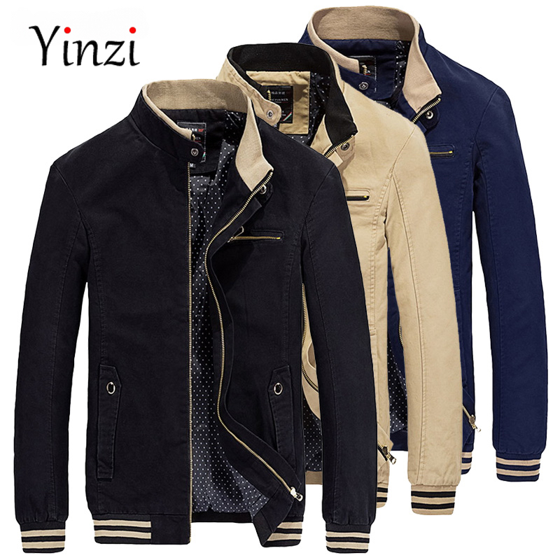 Bông mùa thu mùa xuân cho nam của áo khoác nam giới quần áo Mens Áo khoác cho doanh nhân nam màu đen áo khoác Jacket Bomber