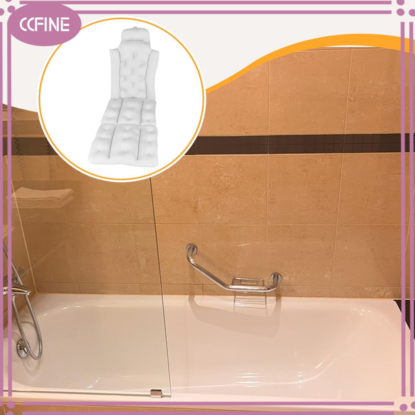 Ccfine gối tắm đầy đủ cơ thể cho bồn tắm người lớn gấp Trọng lượng nhẹ đầu cổ vai trở lại thoải mái công thái học mềm gối bồn tắm