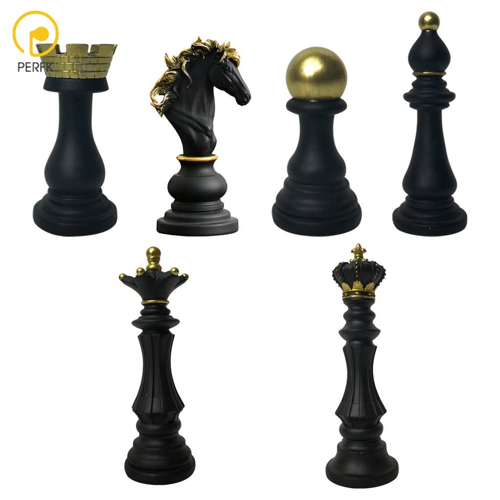 Nordic Resin Chess Pieces Sculpture Ornament Statue Photo Props Office Decor ราคา 1,019 บาท*ส่งฟรี