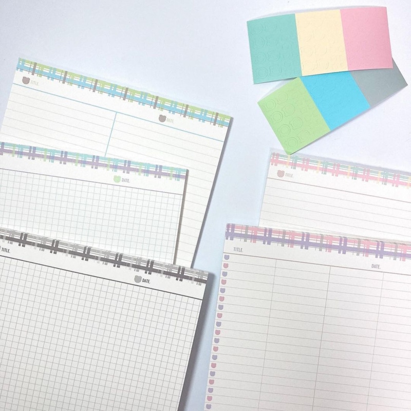Soft Grid Notebooks A5/B5/A4,Travelers Journals School Office