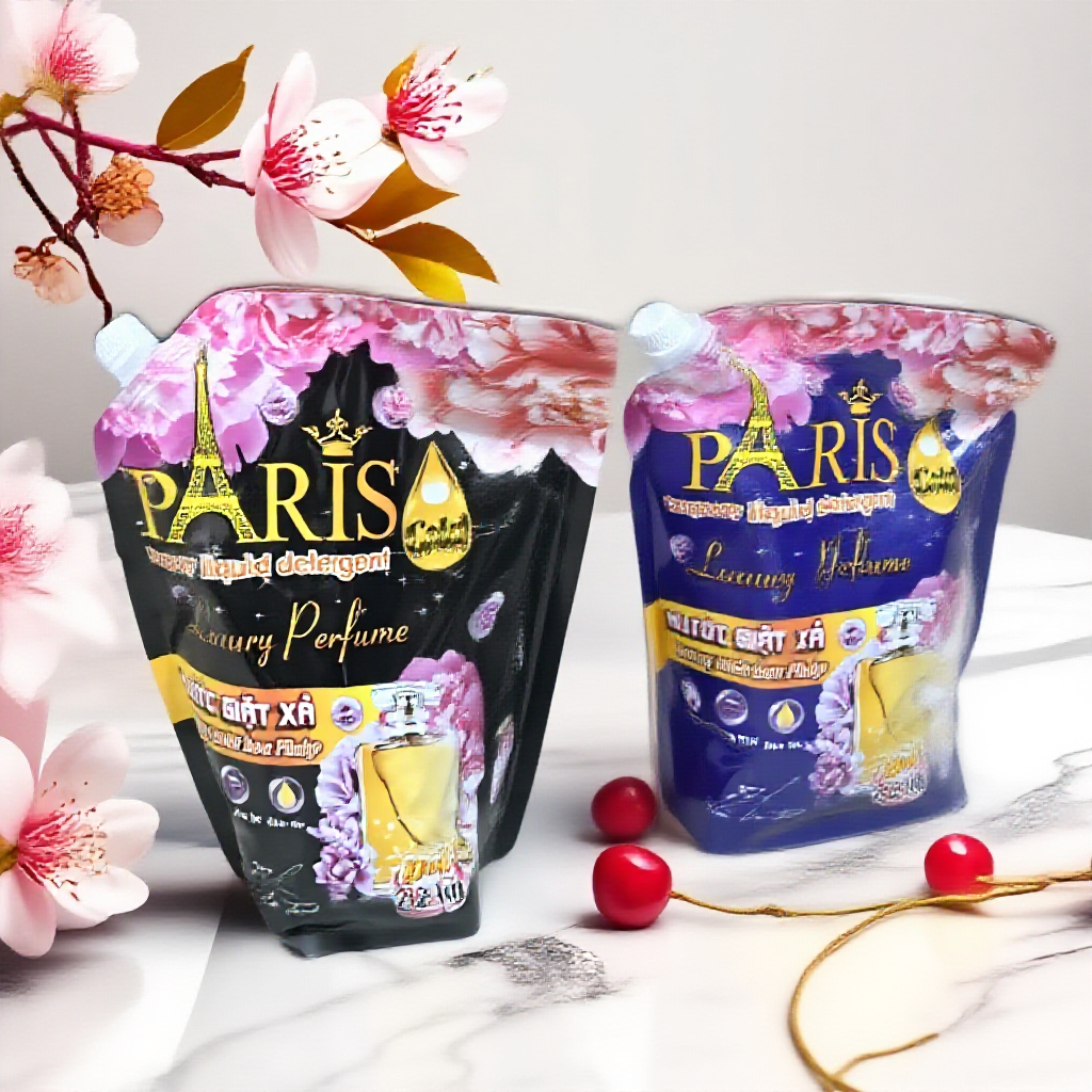 (Combo 5 Túi) NƯỚC GIẶT XẢ QUẦN ÁO PARIS 2,2KG NƯỚC GIẶT 5 IN 1 SIÊU THƠM LÂU