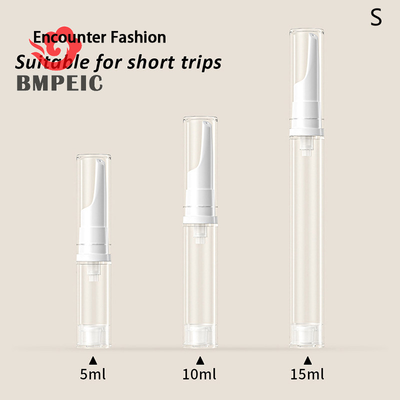 VOCKOO 5/10/15ml transparent air vacuum pump bottle cosmetic eye cream travel box size can be inverted with new shampoo ราคา 8 บาท*ส่งฟรี