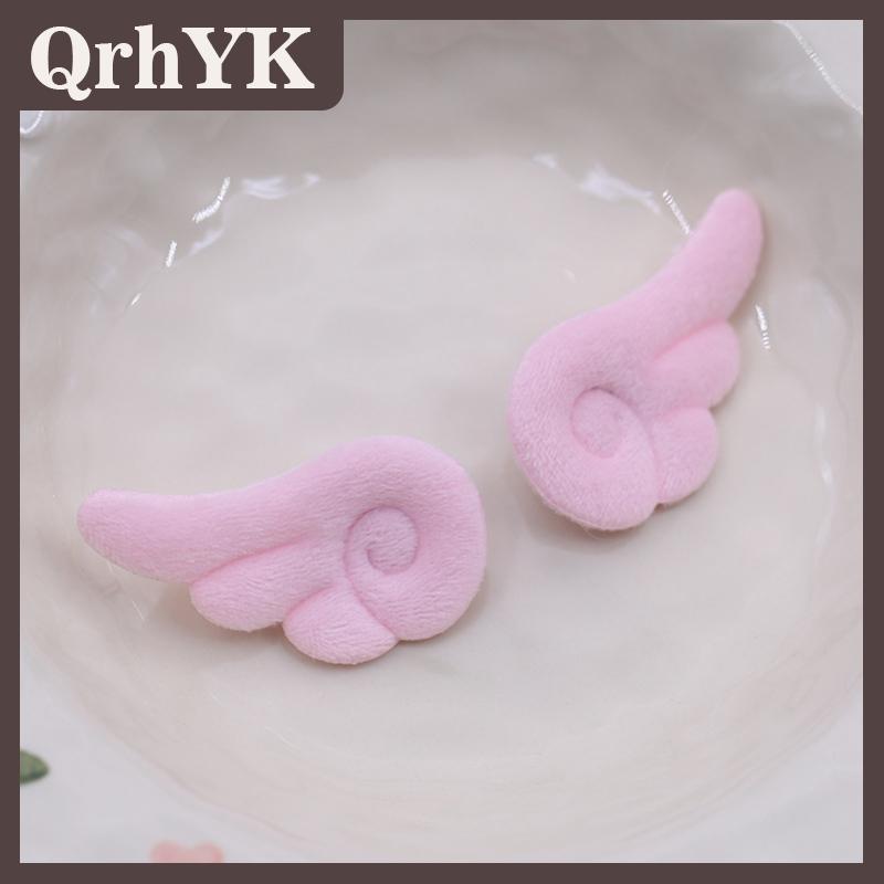 QrhYK 1 Cặp Đôi Đôi Đôi Cánh Thiên Thần Nhỏ Trâm Nhật Bản Phong Cách Quần Áo Ngọt Ngào Trang Trí Nội Thất Y2K Sang Trọng Túi Hat Phụ Kiện