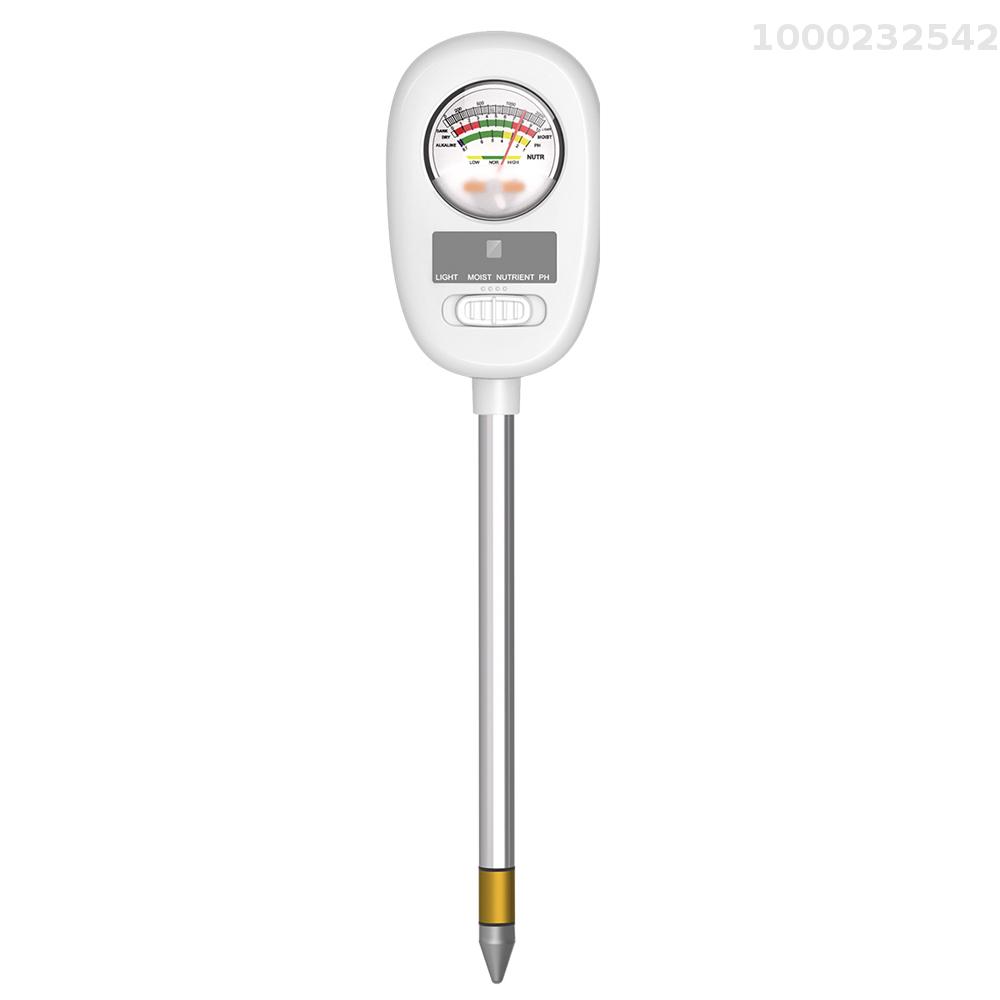 4in1 Soil PH Value Light Moist Nutrient Test Meter Indoor Potted Plant Measuring Instrument Plant Cultivation Gardening Tools