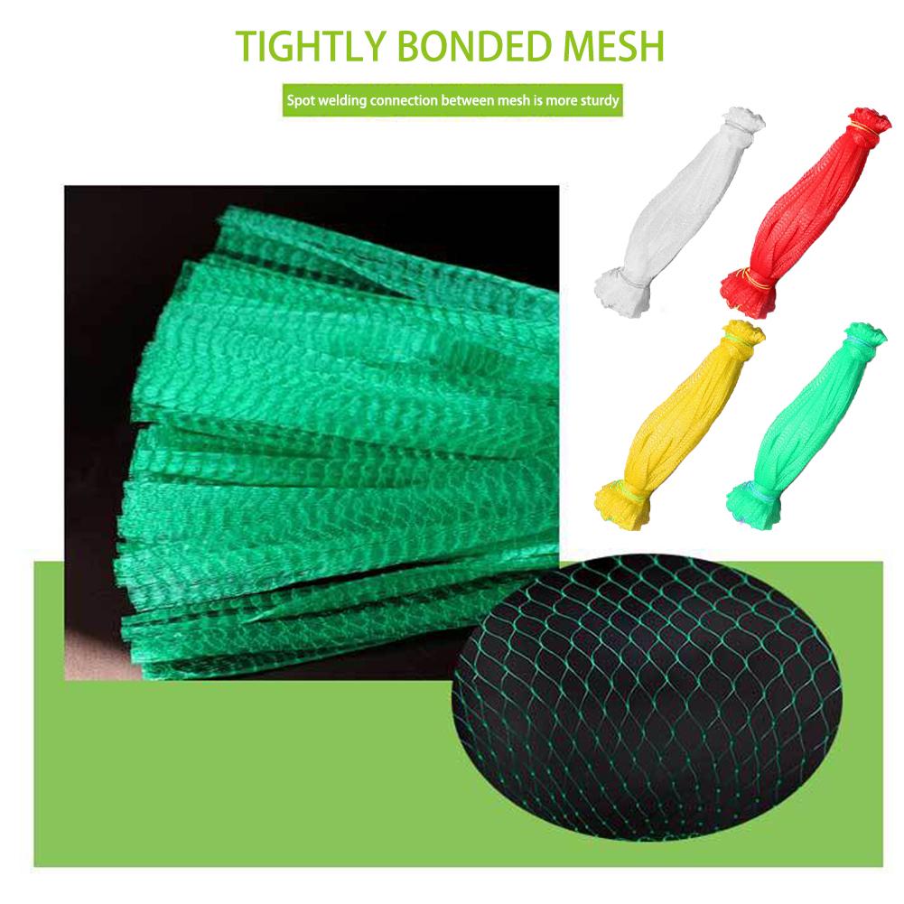 100pcs Fresh Mesh Bag Fruit Bag Small Snack Packaging Bag Mesh J8B9