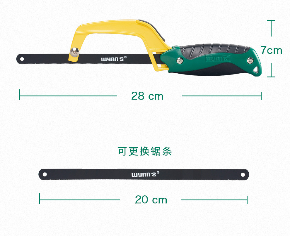 Weilishi W4297 Mini Saw Nhỏ Cưa Khung 10-Inch 250Mm Nhôm bàn tay nhỏ Saw Túi Nhỏ Saw Khung