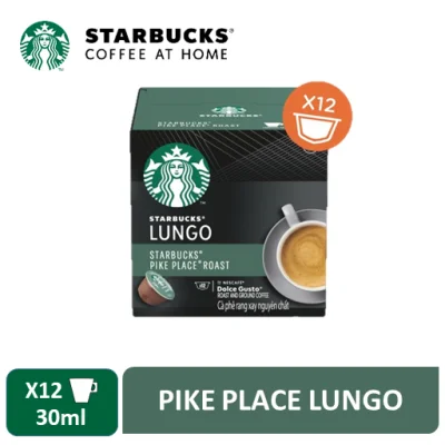 Starbucks Pike Place Lungo by Nescafe Dolce Gusto Coffee Capsules / Coffee Pods 12 Servings [Expiry April 2022]