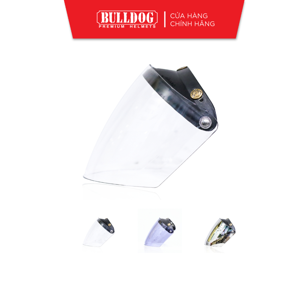 Kính chắn gió mũ bảo hiểm bulldog k-7