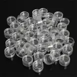 tlrcrz 50 lọ kem trong suốt bình đựng mỹ phẩm mini bình đựng trong suốt cho móng tay