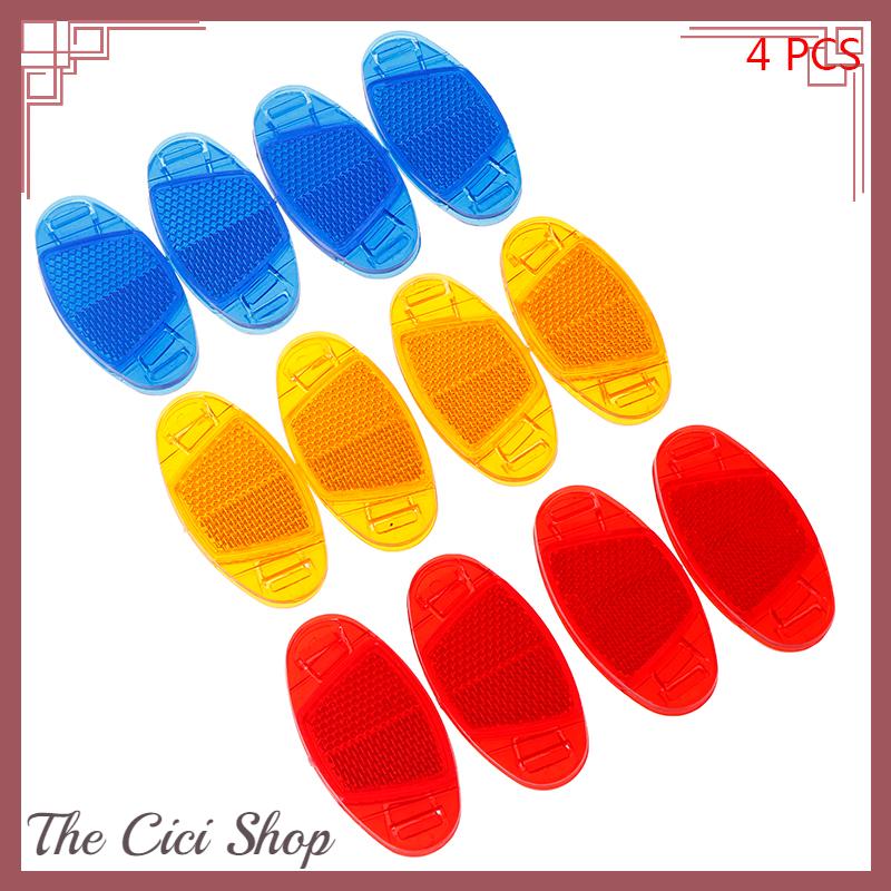 [The Cici Shop] 4 chiếc đèn Phản Quang Nan Hoa Xe Đạp vành phản quang an toàn cho bánh xe đạp 3 màu