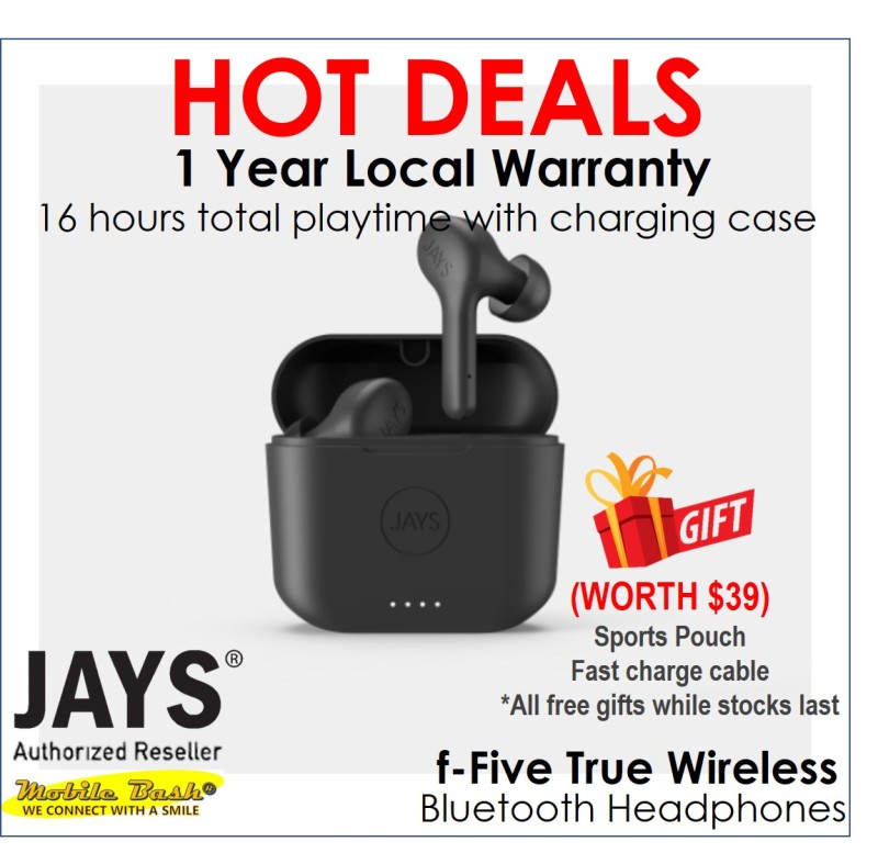 JAYS f-Five True Wireless Earphones Singapore