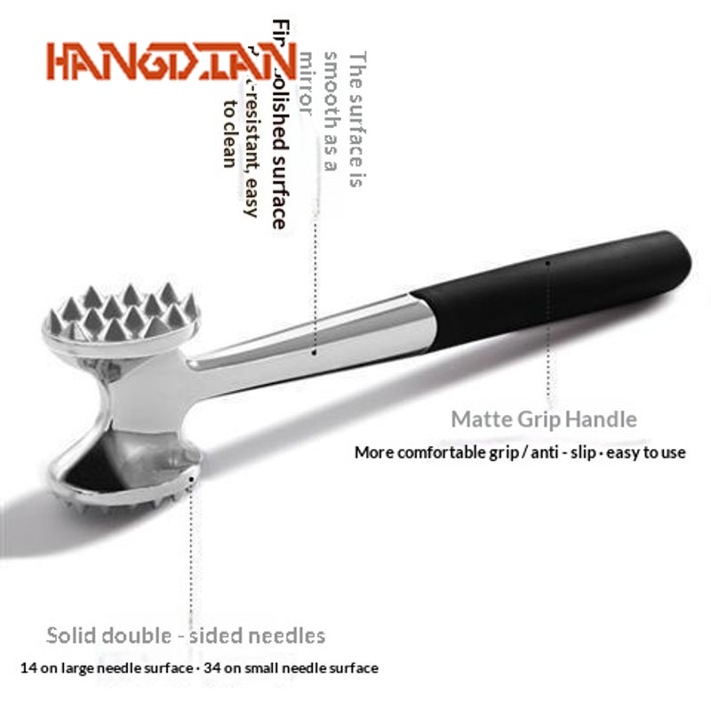 HANGDIAN Dual-Sided Meat Tenderizer Hammer for Kitchen Cooking and Steak Preparation ราคา 74 บาท*ส่งฟรี