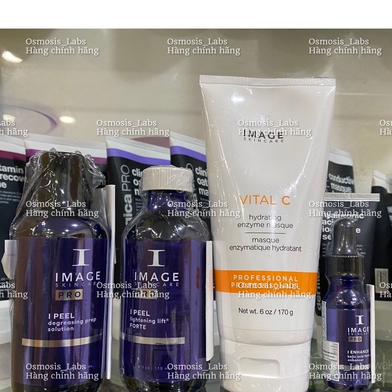 Image lightening peel - Bộ Sản Phẩm Peel Làm Sáng Nám Trên Nền Da Mỏng Yếu