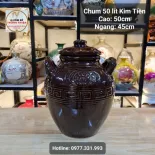 Chum Sành Kim Tiền 50 Lít Bát Tràng ️BAO BỂ VỠ, BAO NGẤM RỈ️