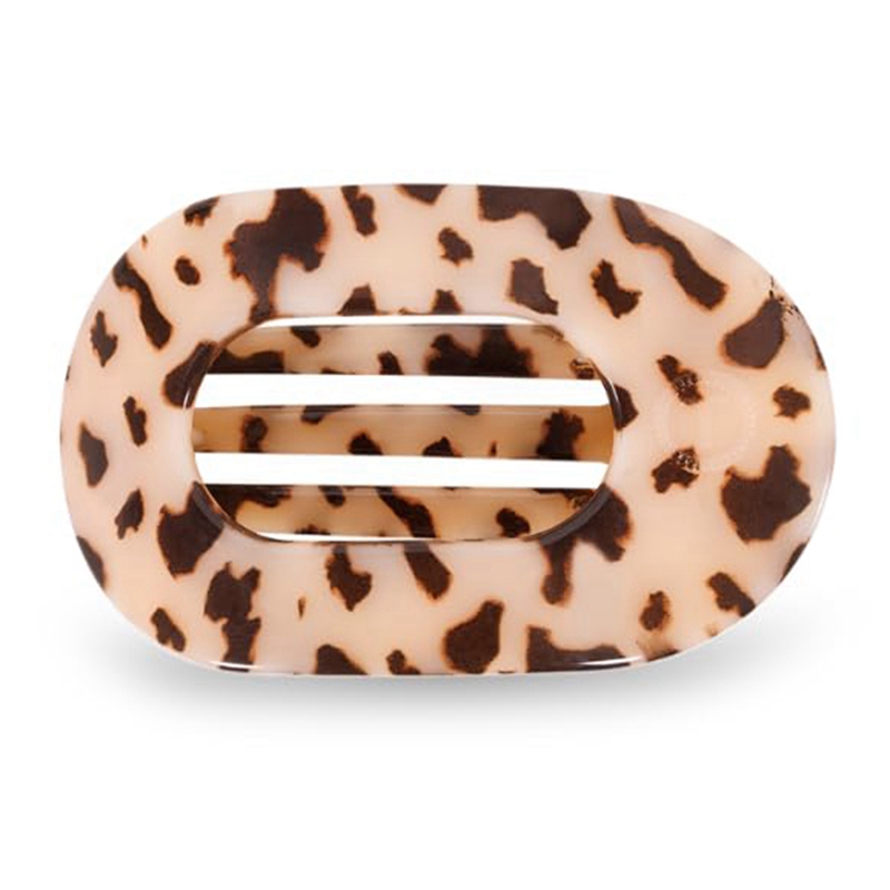 Small Flat Round Clip - Strong Grip, Bendable Teeth, Comfortable Curved Design - for Lying Down, Yoga, Driving & More