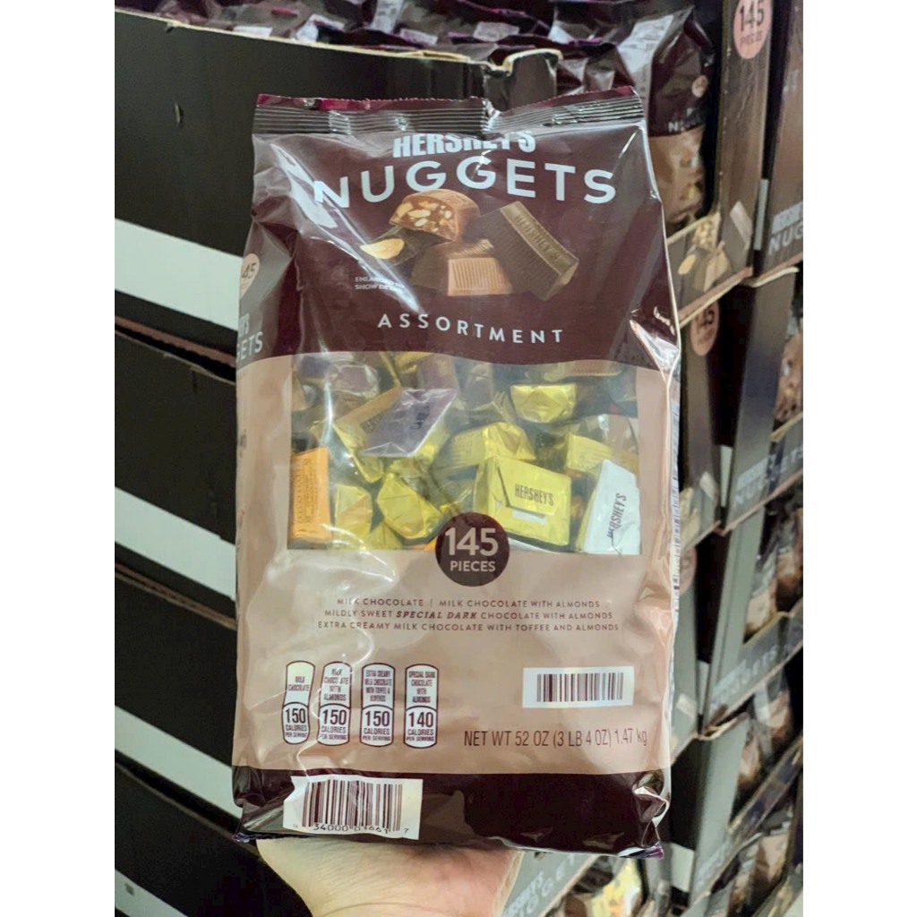 Socola Hershey hạnh nhân Hershey’s Nugget Assortment 145 viên - HÀNG NHẬP MỸ