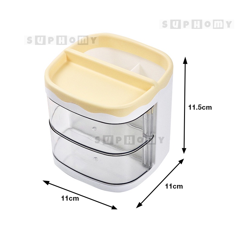 Laci Mini Laci Kotak Alat Tulis Desktop Organizer Storage Kotak Pensil Tempat Alat Tulis Penyimpanan Alat Tulis