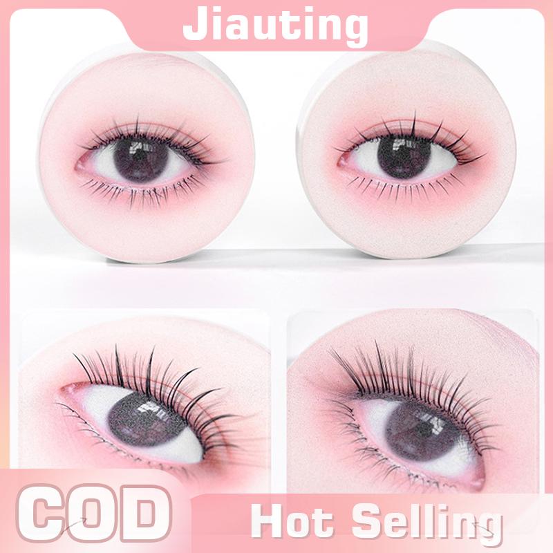 Jiauting Tái Sử Dụng Thực Tập Mở Rộng Lông Mi Miếng Bọt Biển Trang Điểm Phun Mềm Mắt Miếng Bọt Biển Hiển Thị Đứng Cho Lash Lập Bản Đồ Người Mới Bắt Đầu Lash Nghệ Sĩ