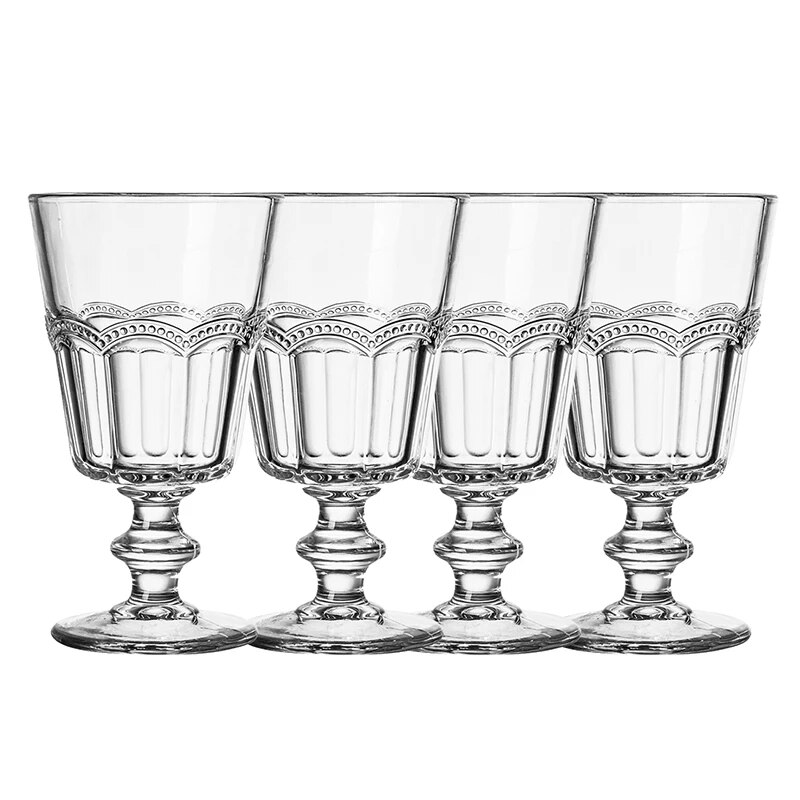 Absinthe Glass: Set of 4 - Vintage Reservoir Pontarlier Style Cordial Cocktail Glasses