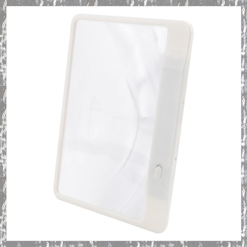 Candy AS-SEEN-ON-TV Full Page Book Magnifier and Light to See Pages 3X Bigger, Optical Grade, Anti-Glare