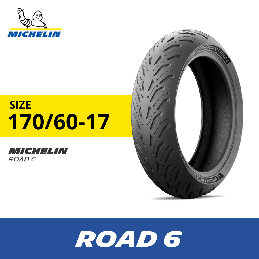 Ban Motor Michelin ROAD 6 170-60 R17 Rear - Ban Motor Tubeless Harga 3,374,976 rupiah*Gratis Ongkir