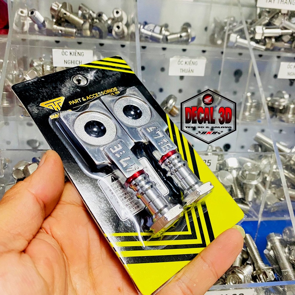 Pát tăng sên inox 304 yoshimura cho Wave Dream Sirus Jupiter kèm nòng súng salaya