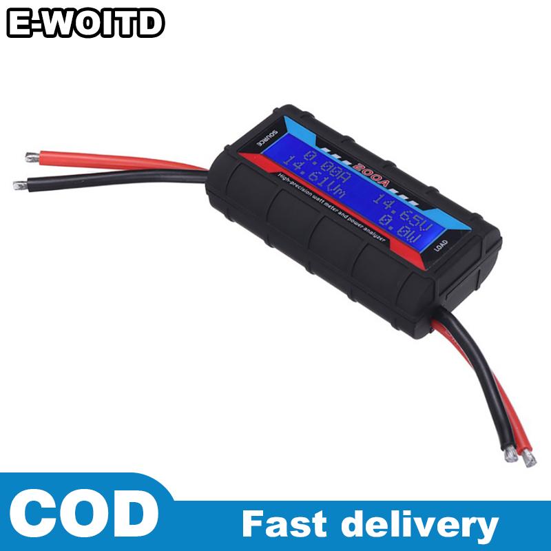 E-WOITD Ft08 RC 150A độ chính xác cao Watt mét Điện phân tích đèn nền LCD wattmeter