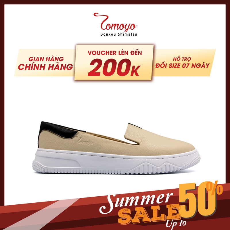 Giày sneaker nữ tomoyo da microfiber "siêu nhẹ" tmw20509