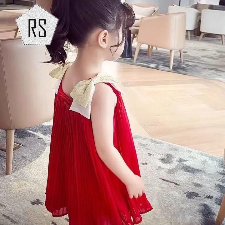 REALSELF ชุดเจ้าหญิงของเด็ก ชุดเดรสเด็กหญิง ดีไซน์สีทึบแฟชั่นเกาหลี ชุดเดรสเด็กผู้หญิงผ้าคอตตอนใส่สบาย24310 ราคา 181 บาท*ส่งฟรี