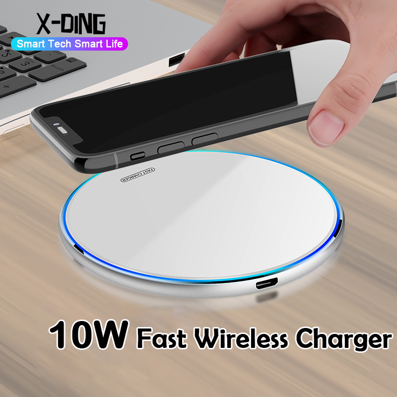 Sạc nhanh không dây đế sạc cho Samsung iPhone Xiaomi Huawei điện thoại di động Android