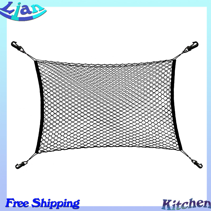 Một lớp xe rào cản chó lưới phía trước cách ly bảo vệ lưới đa chức năng thân cây túi lưu trữ 130x90cm