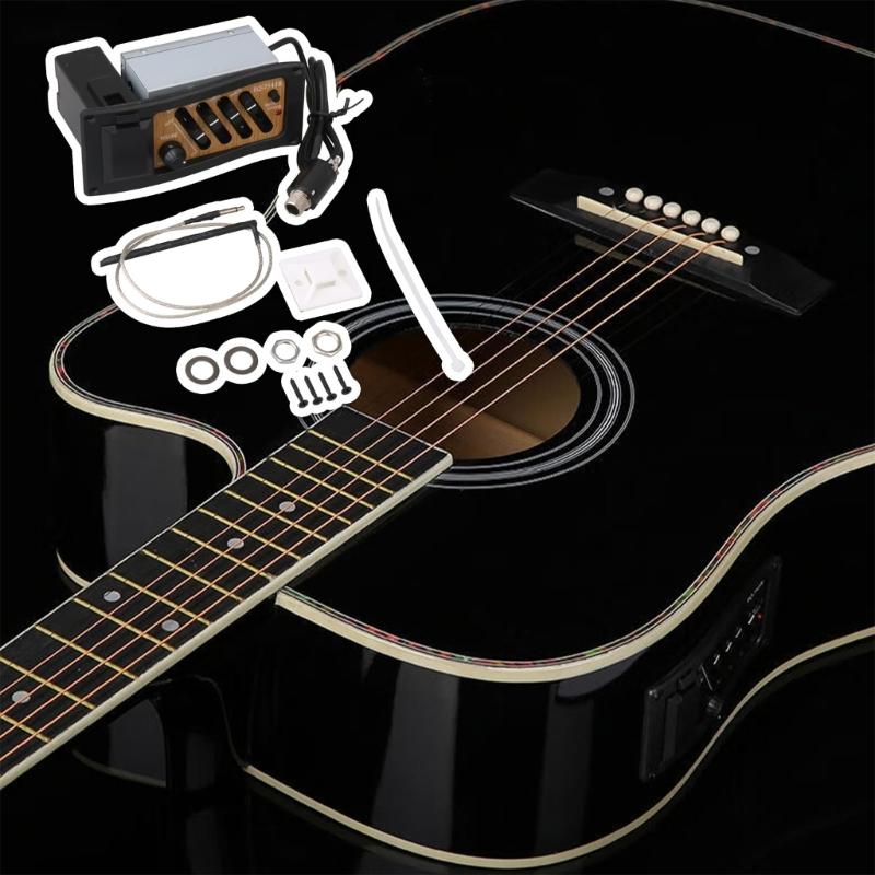 Professional 4 Band EQ System Plastic Texture Suitable for Acoustic Instruments Includes Connector Spacers Screws