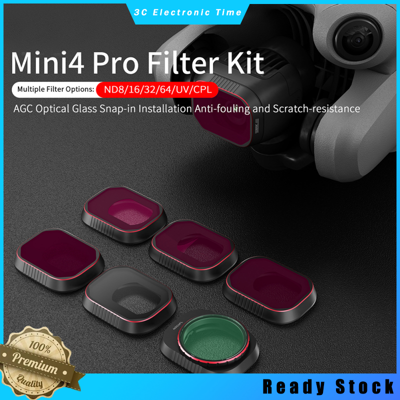 6PCs Filter Kit Easy Installing Lens Filter Kit Set CPL UV ND8 16 32 64
