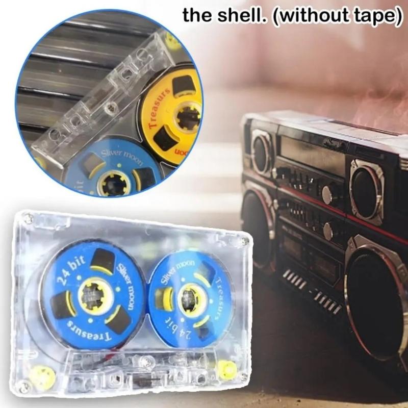 Nhựa mạnh mẽ Băng trống 54 phút Thời gian ghi Mini Reel băng cassette nâng cấp lý tưởng cho podcast & Bài giảng